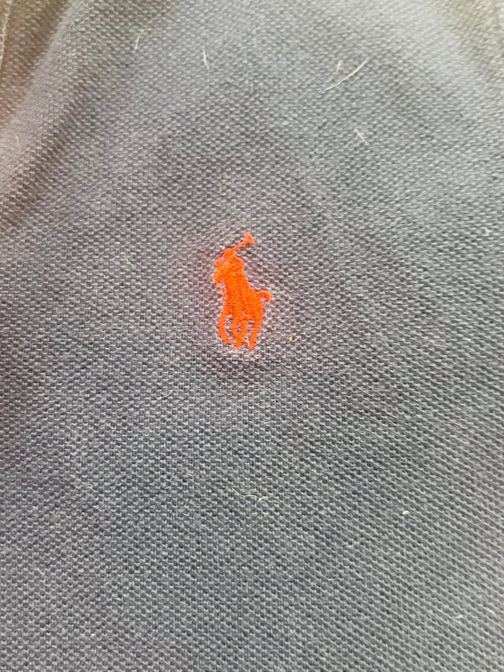 Ralph Lauren Navy Polo with Red Pony Embroidery